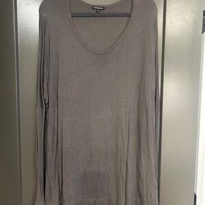 Ann Demeulemeester Charcoal Long Sleeve Top
